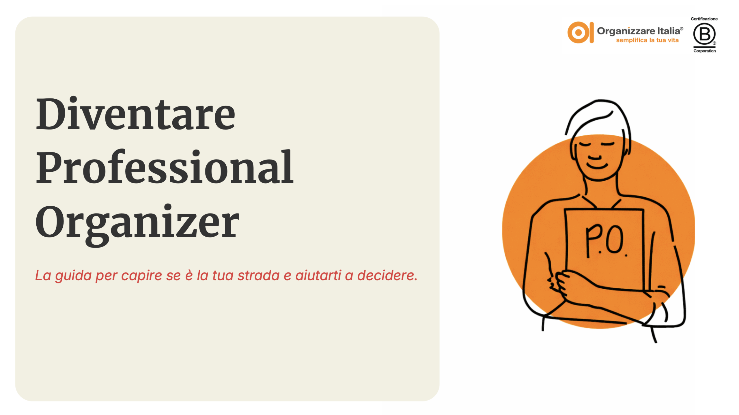 Copertina guida Diventare Professional Organizer